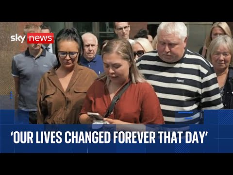 Harvey Willgoose's sister speaks outside court after schoolboy found guilty of teen's murder
