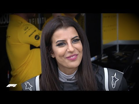 Saudi Arabia's Aseel Al-Hamad Drives In Renault Parade | 2018 French Grand Prix