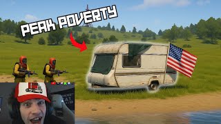 YouTube thumbnail for IssaMeZany's video titled 'Living in a Trailer Base for 1 Week...'