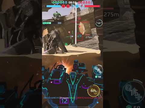 Neon #Kaji with Lio link dances in Dreadnought center #warrobots War Robots #gaming #wr