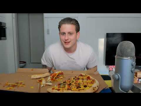 Smash Burger Pizza MUKBANG