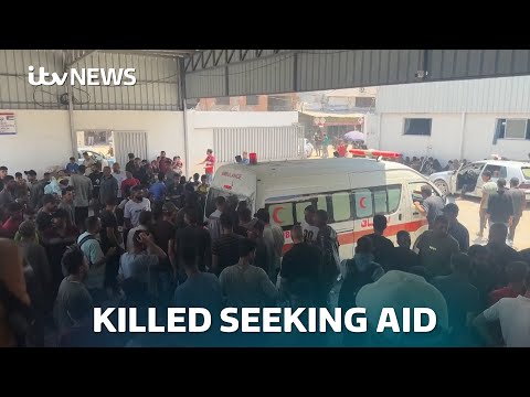 At least 85 Palestinians killed while seeking aid in Gaza, health ministry says | ITV News