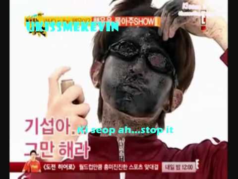U-Kiss Super funny face spray game (ENG)