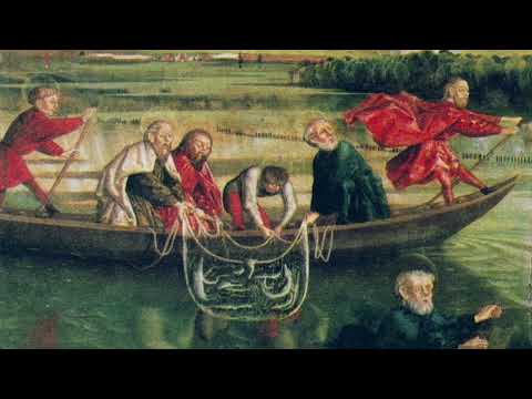 Gospel and Znamenny Partes chant about miraculous catch of fish