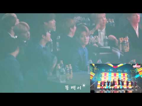 170119 EXO reaction to IOI Pick Me + Dream Girls @ SMA 2017