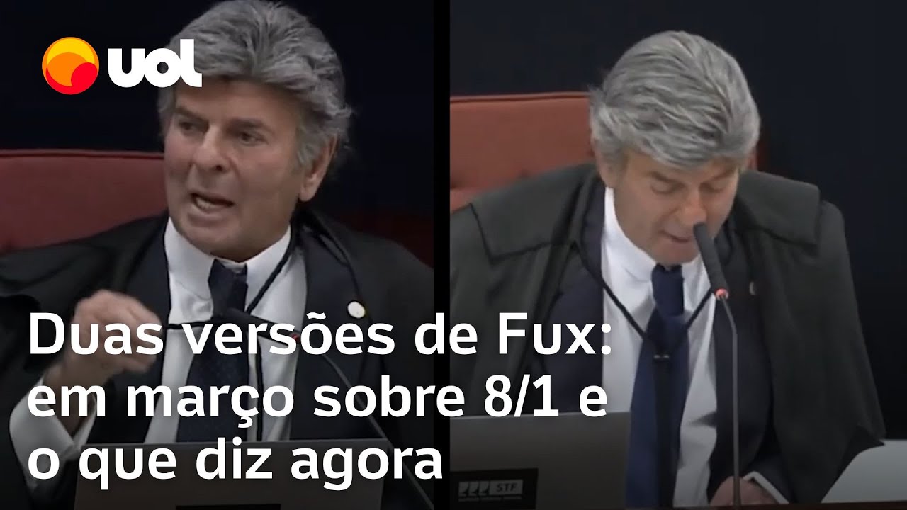 Duas versões de Fux: O que ele disse em março sobre o 8/1 e o que diz agora