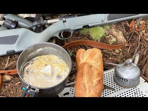 2025年狩猟シーズンスタート！山に行ってスープパスタをテキパキ作って食べるだけの動画