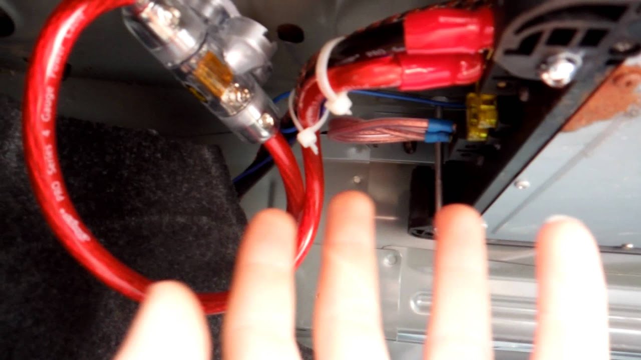 how to wire a sub woofer amplifier / hide the wires mazda ... 2013 camaro fuse box diagram 