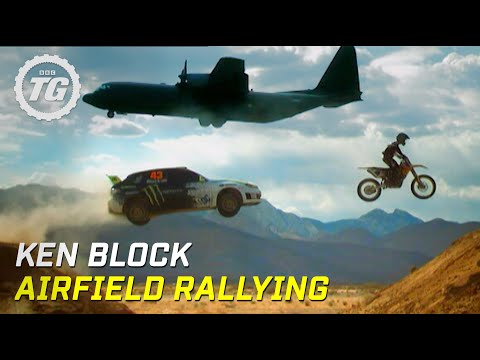 Ken Block airfield rallying - Top Gear - BBC