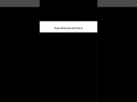 if you think you can't do it, then remember this boy .... support channel #shorts #successmindset