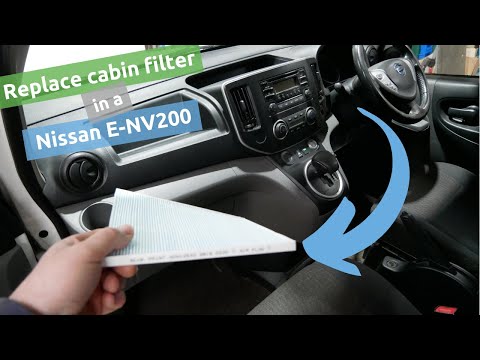 How to replace the cabin filter in a Nissan E-NV200 electric van. A simple DIY job.