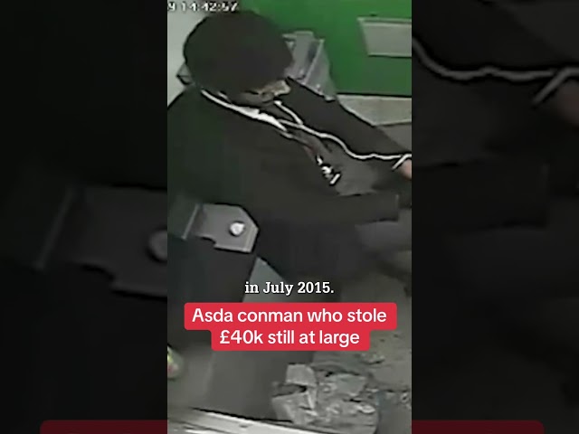 Asda conman who stole £40k still at large #themirror #news