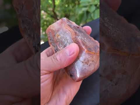 1 Lb Mirrror Polished Orange Lace Agate