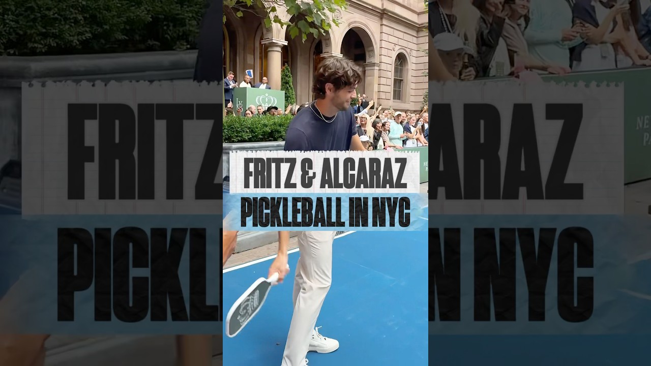 Fritz & Alcaraz play pickleball in NYC 🏙️