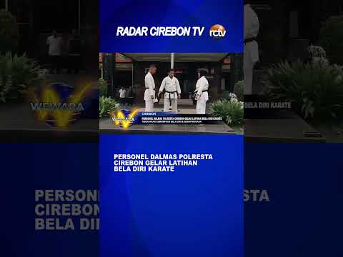 Personel Dalmas Polresta Cirebon Gelar Latihan Bela Diri Karate