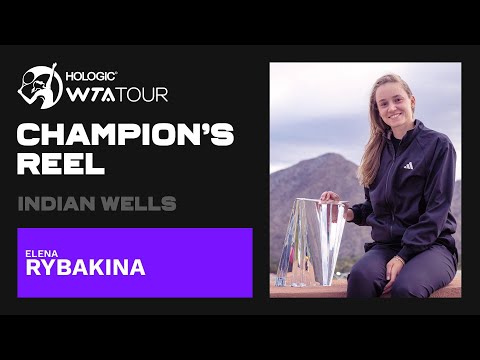 Indian Wells champion Elena Rybakina's BEST points from her first WTA 1000 title run! 🏆