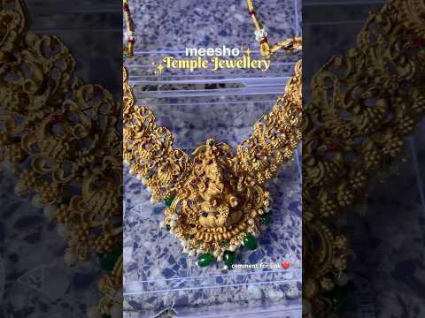 Temple jewellery set ₹420 #meesho #meeshojewel #meeshofinds #shorts #templejewellery #southlook