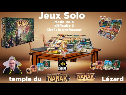 Les ruines perdues de Narak + chefs d'expédition - Temple du lézard | Iello Expert | jeu de société