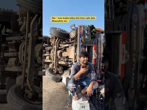Truck palti kardiya maalik, meri gf baat nahi sunti, hello malik trend #viraldesai #indianyoutuber
