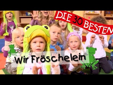 👩🏼 Wir Fröschelein - Singen, Tanzen und Bewegen || Kinderlieder