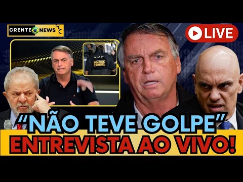 🚨 URGENTE: BOLSONARO DA ENTREVISTA QUENTE E NEGA GOLP4 - ENTREVISTA AO VIVO! #politica #bolsonaro