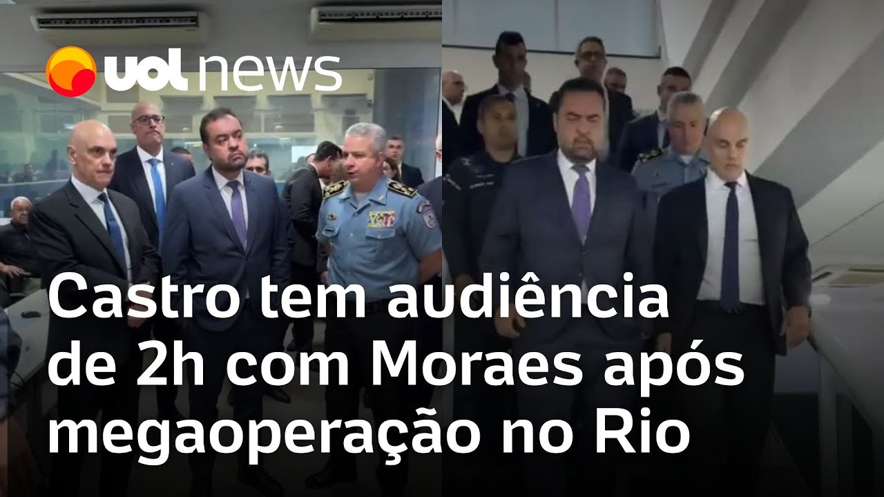 Castro tem audiência com Moraes sobre megaoperação no Rio conversa durou 2h no Centro da Polícia  TV Online Castro tem audiência com Moraes sobre megaoperação no Rio conversa durou 2h no Centro da Polícia