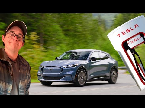 How Fast Does A Mustang Mach-E Charge On A Tesla Supercharger? 10-80% Test