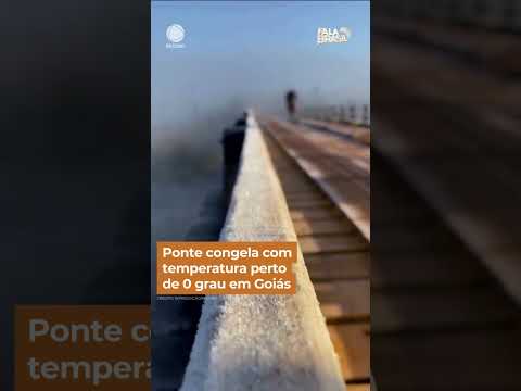 Ponte congela com temperatura perto de 0 grau em Goiás #shorts