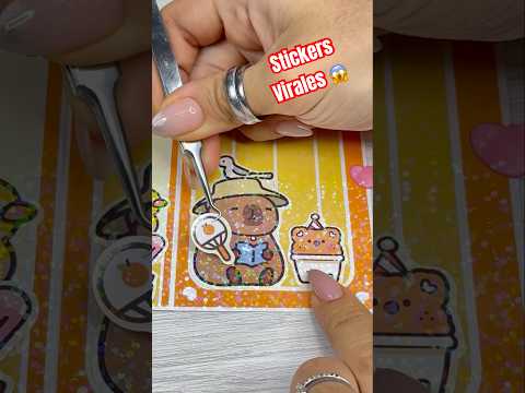 CAPIBARA STICKERS Parte 2😱 DIY❗️#sticker #capibara #shorts #new #wow #art #colors #disney #diy