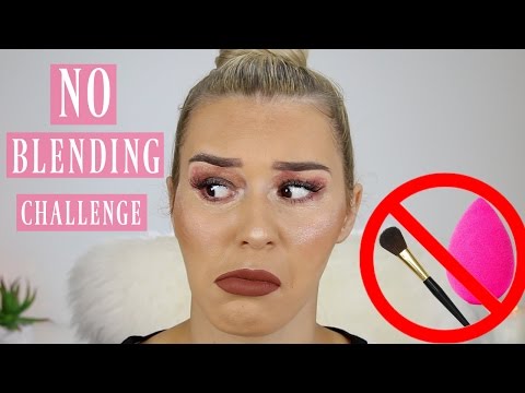 Full Face Of Makeup WITHOUT BLENDING Challenge