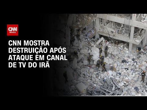 ​Repórter da CNN mostra prédio da TV iraniana atacada por Israel | CNN PRIME TIME