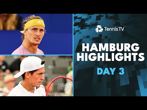 Zverev Faces De Jong, Baez, Darderi & More Feature | Hamburg 2024 Day 3 Highlights