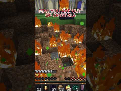 Pov: You are out of crystals #minecraft #clip #capcut #shorts