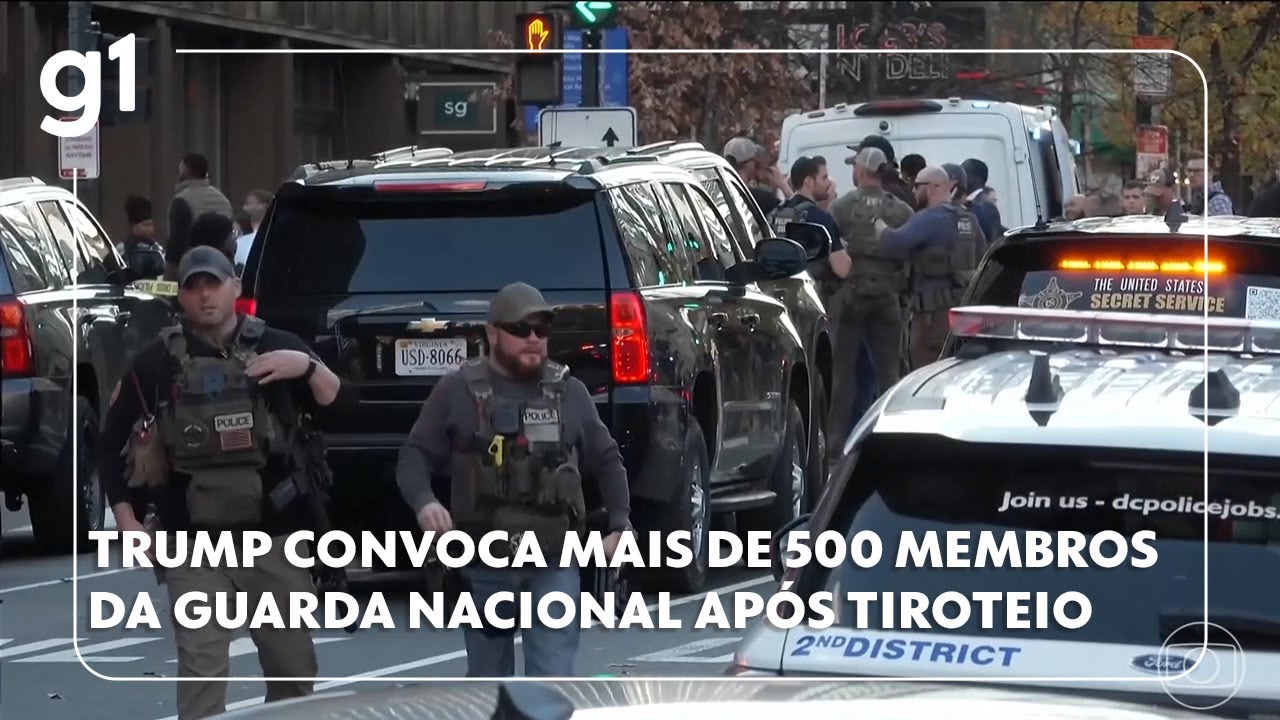 Trump convoca mais de 500 membros da Guarda Nacional após tiros perto da Casa Branca
