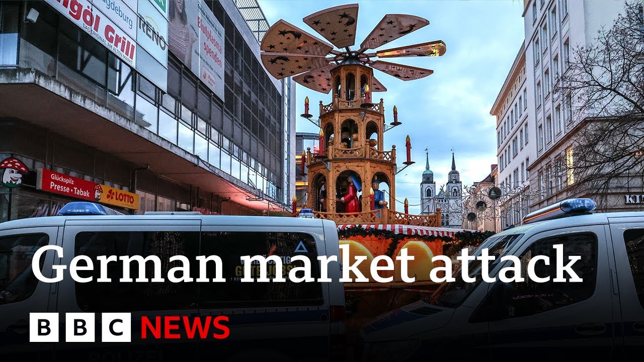 Car hits crowds at German Christmas market, leaving two dead and 68 injured | BBC News