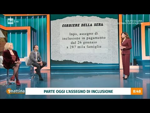 Assegno di inclusione - Unomattina - 26/01/2024