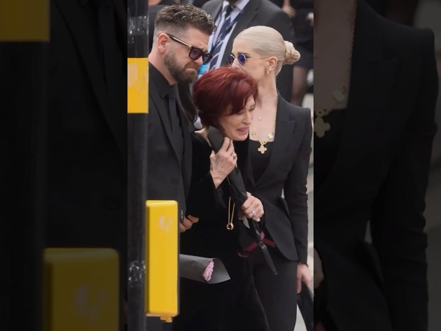 Sharon Osbourne breaks down in tears at Ozzy's funeral as Kelly holds her up 💔