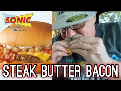 Sonic's NEW Steak Butter Bacon Cheeseburger! - Bubba's Drive Thru Food Review