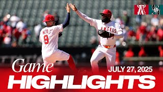 Mariners vs. Angels Game Highlights (7/27/25) | MLB Highlights