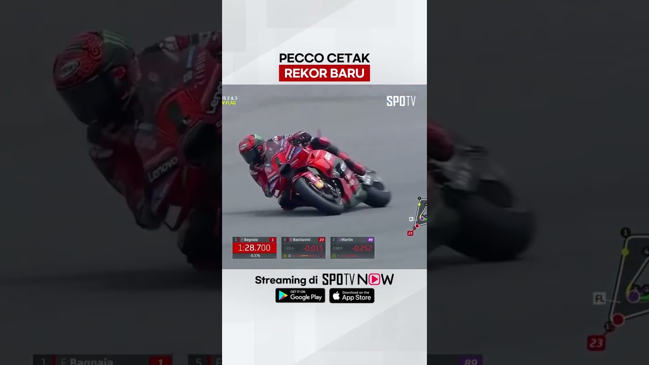 #MotoGP 🏍 - Pecco berhasil mencetak dua rekor baru