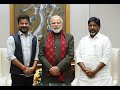 PM Modi Holds Meeting with Telangana CM Revanth Reddy and Dy CM Bhatti Vikramarka Mallu in Delhi