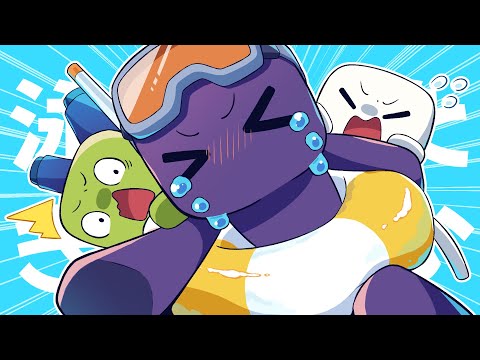 【アニメ】僕もみんなと泳ぎたいっ！！！【マインクラフト】【Minecraft】