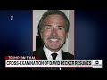 Cross-examination of ex-National Enquirer publisher David Pecker resumes  - 05:53 min - News - Video