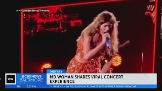 Maryland woman shares viral concert experience