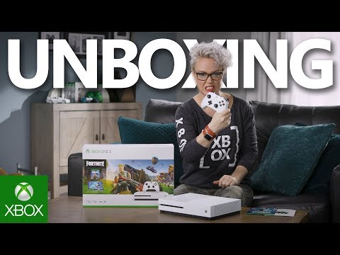 Unboxing Xbox One S Fortnite Bundle (Exclusive Eon Cosmetic Set)