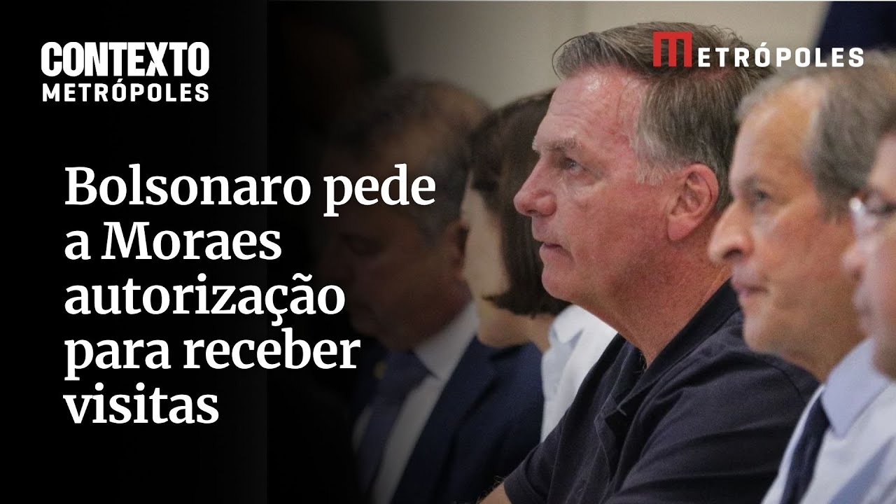 Bolsonaro pede a Moraes para receber visitas de Valdemar e Sóstenes
