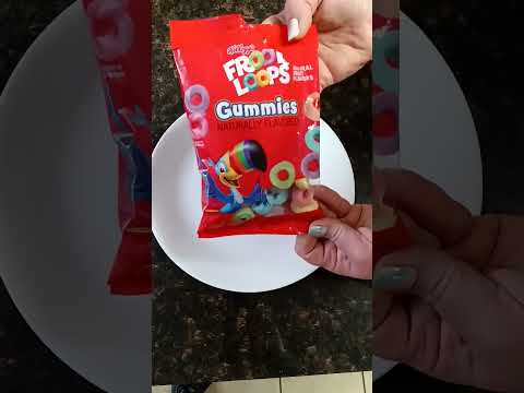 Unboxing and Taste Test of the New Fruit Loop Gummies Candy! 🍬#fruitloops #gummies #candy