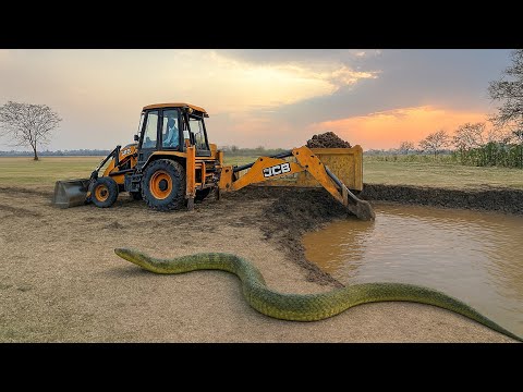 New 3-D X jcb machine and tractor worker loading Sonika trolley loading video