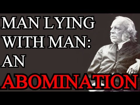 Man Lying with Man: An ABOMINATION - Andrew Bonar