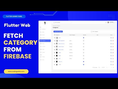 Admin Panel with Flutter & Firebase | Fetching Categories from Firebase | E-commerce Tutorial